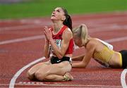 20 August 2022; Luiza Gega of Albania after the Women's 3000m Steeplechase Final during day 10 of the European Championships 2022 at the Olympiastadion in Munich, Germany. Photo by Ben McShane/Sportsfile