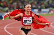 20 August 2022; Luiza Gega of Albania after the Women's 3000m Steeplechase Final during day 10 of the European Championships 2022 at the Olympiastadion in Munich, Germany. Photo by Ben McShane/Sportsfile