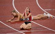 20 August 2022; Luiza Gega of Albania after winning the Women's 3000m Steeplechase Final during day 10 of the European Championships 2022 at the Olympiastadion in Munich, Germany. Photo by David Fitzgerald/Sportsfile