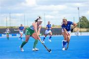 20 August 2022; Naomi Carroll of Ireland during the Women's 2022 EuroHockey Championship Qualifier match between Ireland and Czech Republic at Sport Ireland Campus in Dublin. Photo by Stephen McCarthy/Sportsfile