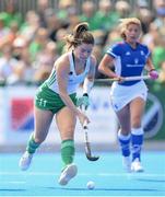 20 August 2022; Sarah Torrans of Ireland during the Women's 2022 EuroHockey Championship Qualifier match between Ireland and Czech Republic at Sport Ireland Campus in Dublin. Photo by Stephen McCarthy/Sportsfile