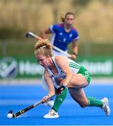20 August 2022; Michelle Carey of Ireland during the Women's 2022 EuroHockey Championship Qualifier match between Ireland and Czech Republic at Sport Ireland Campus in Dublin. Photo by Stephen McCarthy/Sportsfile