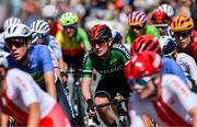 21 August 2022; Alice Sharpe of Ireland competes in the 28th UEC Women's Road Cycling Race during day 11 of the European Championships 2022 at Odeonsplatz in Munich, Germany. Photo by Ben McShane/Sportsfile