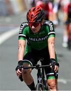 21 August 2022; Alice Sharpe of Ireland after the 28th UEC Women's Road Cycling Race during day 11 of the European Championships 2022 at Odeonsplatz in Munich, Germany. Photo by Ben McShane/Sportsfile
