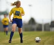 20 August 2022; Theresa Keane of Corrib Celtic FC during the FAI Women's Intermediate Shield Final 2022 match between Terenure Rangers and Corrib Celtic FC at Leah Victoria Park in Tullamore, Offaly. Photo by Ray McManus/Sportsfile