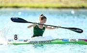21 August 2022; Jenny Egan-Simmons of Ireland competes in the Women's Kayak Single 5000m Final during day 11 of the European Championships 2022 at the Olympic Regatta Centre in Munich, Germany. Photo by David Fitzgerald/Sportsfile