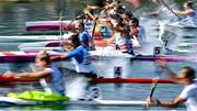21 August 2022; A general view during the Women's Kayak Single 5000m Final during day 11 of the European Championships 2022 at the Olympic Regatta Centre in Munich, Germany. Photo by David Fitzgerald/Sportsfile