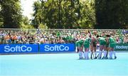 21 August 2022; Ireland players prepare for a penalty corner during the Women's 2022 EuroHockey Championship Qualifier match between Ireland and Turkey at Sport Ireland Campus in Dublin. Photo by Stephen McCarthy/Sportsfile