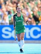 21 August 2022; Katie McKee of Ireland after scoring their side's third goal during the Women's 2022 EuroHockey Championship Qualifier match between Ireland and Turkey at Sport Ireland Campus in Dublin. Photo by Stephen McCarthy/Sportsfile