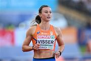 21 August 2022; Nadine Visser of Netherlands after winning Heat 1 of the Women's 100m Semi Final during day 11 of the European Championships 2022 at the Olympiastadion in Munich, Germany. Photo by Ben McShane/Sportsfile