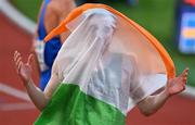21 August 2022; Mark English of Ireland celebrates after finishing third in the Men's 800m Final during day 11 of the European Championships 2022 at the Olympiastadion in Munich, Germany. Photo by David Fitzgerald/Sportsfile