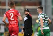 21 August 2022; Dundalk head coach Stephen O'Donnell during the SSE Airtricity League Premier Division match between Shamrock Rovers and Dundalk at Tallaght Stadium in Dublin. Photo by Stephen McCarthy/Sportsfile