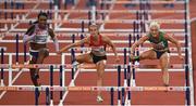 21 August 2022; Sarah Lavin of Ireland, right, during the Women's 100m Hurdles Final during day 11 of the European Championships 2022 at the Olympiastadion in Munich, Germany. Photo by David Fitzgerald/Sportsfile