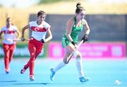 21 August 2022; Hannah McLoughlin of Ireland during the Women's 2022 EuroHockey Championship Qualifier match between Ireland and Turkey at Sport Ireland Campus in Dublin. Photo by Stephen McCarthy/Sportsfile