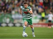 21 August 2022; Dylan Watts of Shamrock Rovers during the SSE Airtricity League Premier Division match between Shamrock Rovers and Dundalk at Tallaght Stadium in Dublin. Photo by Stephen McCarthy/Sportsfile