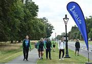 20 August 2022; Runners and spectators arrive before the Irish Life Dublin Race Series Frank Duffy 10 Mile in Phoenix Park in Dublin. Photo by Sam Barnes/Sportsfile