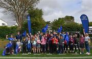 25 August 2022; Leinster players with supporters during an open training session on day one of the Leinster Rugby 12 Counties Tour at Longford RFC in Longford. Photo by Harry Murphy/Sportsfile