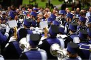 26 August 2022; The Northwestern Wildcats band play to the crowd during the pep-rally at Merrion Square in Dublin ahead of the the Aer Lingus College Football Classic 2022 match between Northwestern Wildcats and Nebraska Cornhuskers. Photo by David Fitzgerald/Sportsfile