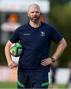 26 August 2022; Connacht head coach Peter Wilkins before the Pre-season Friendly match between Connacht and Sale Sharks at Dubarry Park in Athlone, Westmeath. Photo by Brendan Moran/Sportsfile