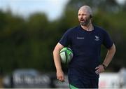 26 August 2022; Connacht head coach Peter Wilkins before the Pre-season Friendly match between Connacht and Sale Sharks at Dubarry Park in Athlone, Westmeath. Photo by Brendan Moran/Sportsfile
