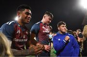 26 August 2022; Malakai Fekitoa of Munster with supporters after the Pre-season Friendly match between Munster and Gloucester at Musgrave Park in Cork. Photo by Eóin Noonan/Sportsfile