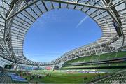 27 August 2022; A general view of the stadium before the Aer Lingus College Football Classic 2022 match between Northwestern Wildcats and Nebraska Cornhuskers at Aviva Stadium in Dublin. Photo by Brendan Moran/Sportsfile