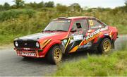 28 August 2022; Stephen Faughnan and Amy Faughnan in their Ford Escort during round 7 of the Galway Summer Rally in the Triton Showers National Rally Championship in Athenry, Galway. Photo by Philip Fitzpatrick/Sportsfile