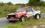 28 August 2022; David Moffett and Martin Connolly in their Ford Escort Mk2 during round 7 of the Galway Summer Rally in the Triton Showers National Rally Championship in Athenry, Galway. Photo by Philip Fitzpatrick/Sportsfile