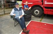 August 28: Ray Guest with his grandson Ray, age 5, from Clonakilty, Co Cork, during round 7 of the Galway Summer Rally in the Triton Showers National Rally Championship in Athenry, Galway. Photo by Philip Fitzpatrick/Sportsfile