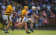 28 August 2022; Mikey Daykin of Mount Sion in action against Dan Shanahan, left, and Jack Prendergast of Lismore during the Waterford Senior Hurling Club Championship Quarter-Final match between Mount Sion and Lismore at Fraher Field in Dungarvan, Waterford. Photo by Eóin Noonan/Sportsfile