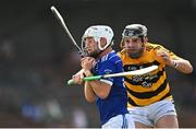 28 August 2022; Jamie Gleeson of Mount Sion in action against Ray Barry of Lismore during the Waterford Senior Hurling Club Championship Quarter-Final match between Mount Sion and Lismore at Fraher Field in Dungarvan, Waterford. Photo by Eóin Noonan/Sportsfile