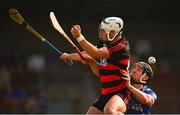 28 August 2022; Dessie Hutchinson of Ballygunner in action against Conor Gleeson of Fourmilewater during the Waterford Senior Hurling Club Championship Quarter-Final match between Ballygunner and Fourmilewater at Fraher Field in Dungarvan, Waterford. Photo by Eóin Noonan/Sportsfile