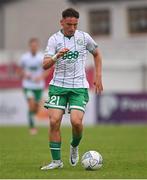 28 August 2022; Justin Ferizaj of Shamrock Rovers during the Extra.ie FAI Cup second round match between Drogheda United and Shamrock Rovers at Head in the Game Park in Drogheda, Louth. Photo by Ben McShane/Sportsfile