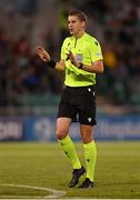 25 August 2022; Referee François Letexier during the UEFA Europa League Play-Off Second Leg match between Shamrock Rovers and Ferencvaros at Tallaght Stadium in Dublin. Photo by Seb Daly/Sportsfile