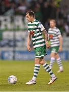 25 August 2022; Sean Kavanagh of Shamrock Rovers during the UEFA Europa League Play-Off Second Leg match between Shamrock Rovers and Ferencvaros at Tallaght Stadium in Dublin. Photo by Seb Daly/Sportsfile