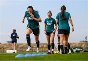 29 August 2022; Áine O'Gorman during a Republic of Ireland Women training session at the FAI National Training Centre in Abbotstown, Dublin. Photo by Stephen McCarthy/Sportsfile