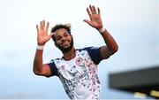 29 August 2022; Barry Cotter of St Patrick's Athletic celebrates after scoring his side's first goal during the SSE Airtricity League Premier Division match between Bohemians and St Patrick's Athletic at Dalymount Park in Dublin. Photo by Eóin Noonan/Sportsfile