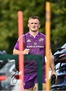 30 August 2022; Chris Moore arrives before a Munster rugby squad training session at the University of Limerick in Limerick. Photo by Sam Barnes/Sportsfile