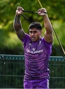 30 August 2022; Malakai Fekitoa during a Munster rugby squad training session at the University of Limerick in Limerick. Photo by Sam Barnes/Sportsfile