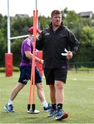 30 August 2022; Forwards coach Andi Kyriacou during a Munster rugby squad training session at the University of Limerick in Limerick. Photo by Sam Barnes/Sportsfile