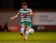 25 August 2022; Dylan Watts of Shamrock Rovers during the UEFA Europa League Play-Off Second Leg match between Shamrock Rovers and Ferencvaros at Tallaght Stadium in Dublin. Photo by Eóin Noonan/Sportsfile