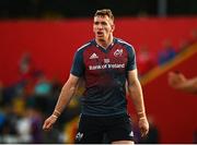 26 August 2022; Chris Farrell of Munster during the Pre-season Friendly match between Munster and Gloucester at Musgrave Park in Cork. Photo by Eóin Noonan/Sportsfile