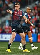 26 August 2022; Chris Farrell of Munster during the Pre-season Friendly match between Munster and Gloucester at Musgrave Park in Cork. Photo by Eóin Noonan/Sportsfile