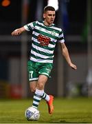 25 August 2022; Dylan Watts of Shamrock Rovers during the UEFA Europa League Play-Off Second Leg match between Shamrock Rovers and Ferencvaros at Tallaght Stadium in Dublin. Photo by Eóin Noonan/Sportsfile