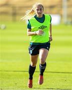 30 August 2022; Ellen Molloy during a Republic of Ireland Women training session at the FAI National Training Centre in Abbotstown, Dublin. Photo by Stephen McCarthy/Sportsfile