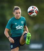 30 August 2022; Katie McCabe during a Republic of Ireland Women training session at the FAI National Training Centre in Abbotstown, Dublin. Photo by Stephen McCarthy/Sportsfile