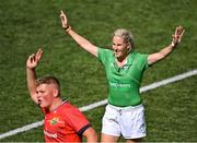 20 August 2022; Referee Joy Neville during the U19 Interprovincial Series match between Leinster and Munster at Energia Park in Dublin. Photo by Piaras Ó Mídheach/Sportsfile