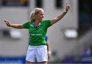 20 August 2022; Referee Joy Neville during the U19 Interprovincial Series match between Leinster and Munster at Energia Park in Dublin. Photo by Piaras Ó Mídheach/Sportsfile