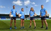 30 August 2022; In attendance are, from left, Dublin footballers James McCarthy and Kate Sullivan, Dublin camogie player Aisling Maher and Dublin Hurler Paddy Smyth at Parnell Park in Dublin. They were on hand to launch AIG’s new Injury Cash product, aimed at sports people and athletes of all levels to help provide some direct financial support and assistance in the event of a covered injury. For more information on AIG’s Injury Cash visit www.aig.ie/injurycash Photo by Sam Barnes/Sportsfile