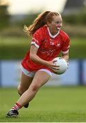 3 August 2022; Orlaith Cahalane of Cork during the ZuCar All-Ireland Ladies Football Minor ‘A’ Championship Final match between Cork and Galway at MacDonagh Park in Nenagh, Tipperary. Photo by Harry Murphy/Sportsfile